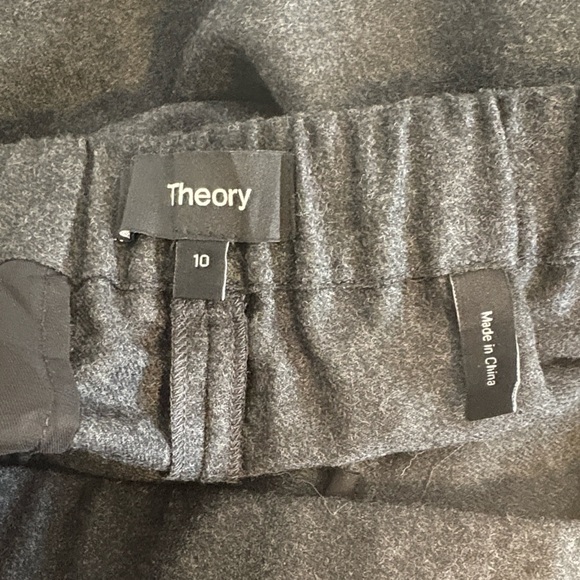 THEORY Treeca Sleek Flannel Trousers , sz : 10 - Picture 9 of 11